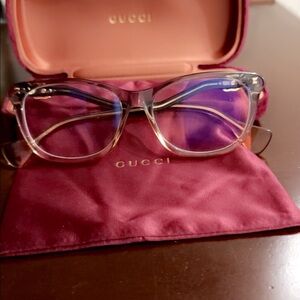 Gucci Gray Eyeglass Frames